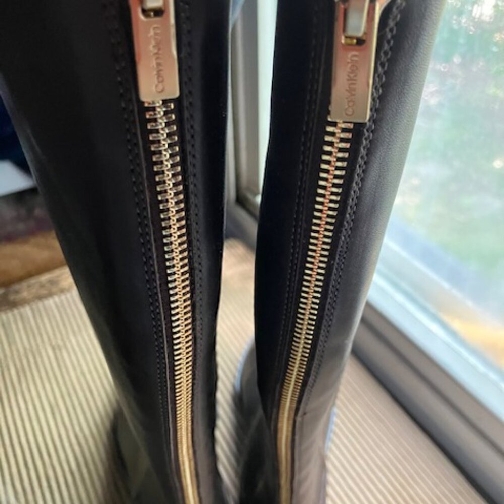 Women's Boots - Calvin Klein Wide Calf - Picture 2 of 10